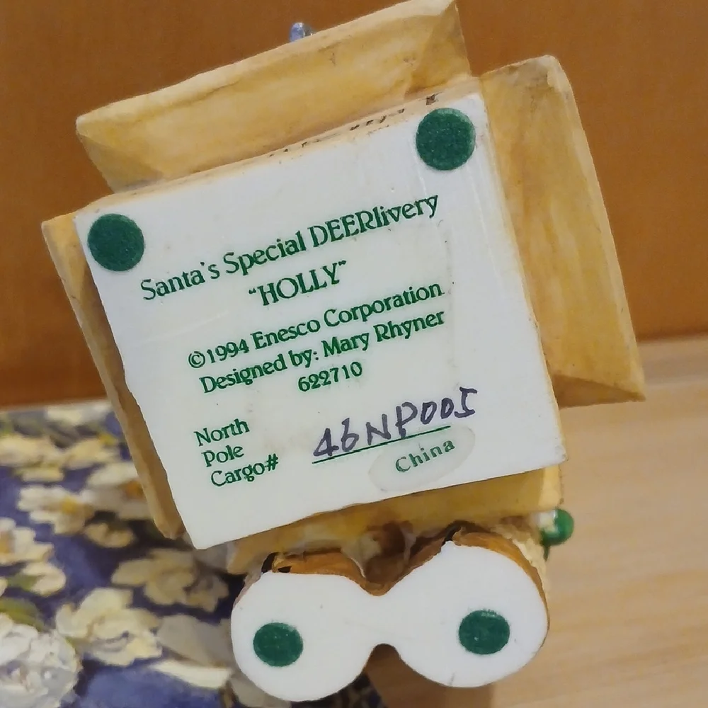 1994 Enesco Vtg Christmas Santa's Special DEERlivery 